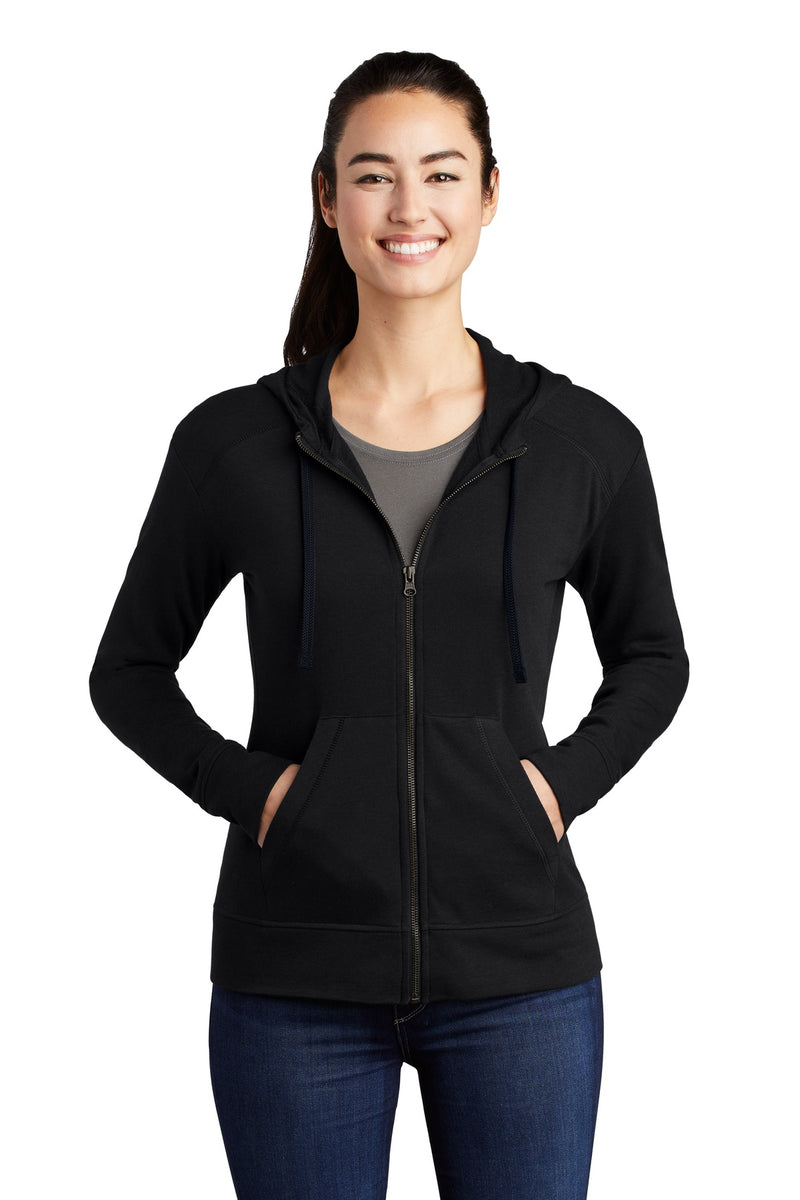 DRIEQUIP Women's Moisture Wicking Tri-Blend Wicking Fleece Full-Zip Hooded Jacket L
