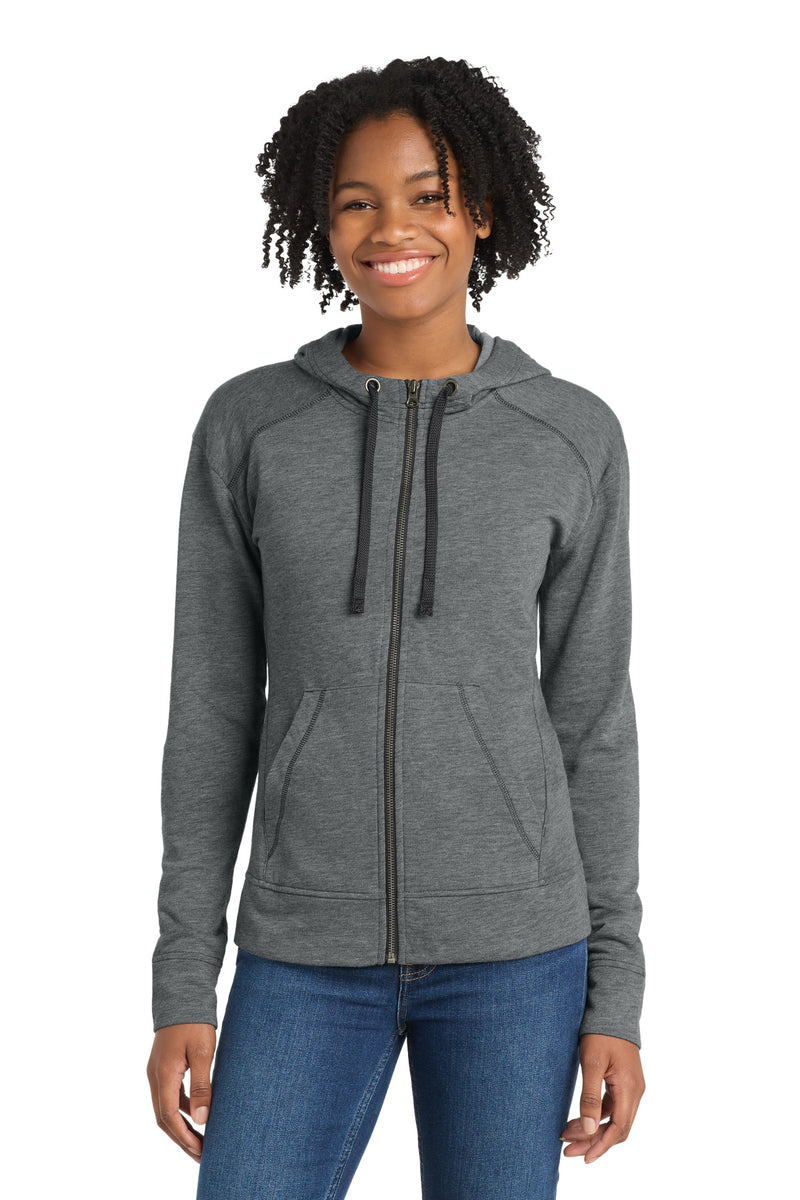 DRIEQUIP Women's Tri-Blend Fleece Full-Zip Hooded Jacket