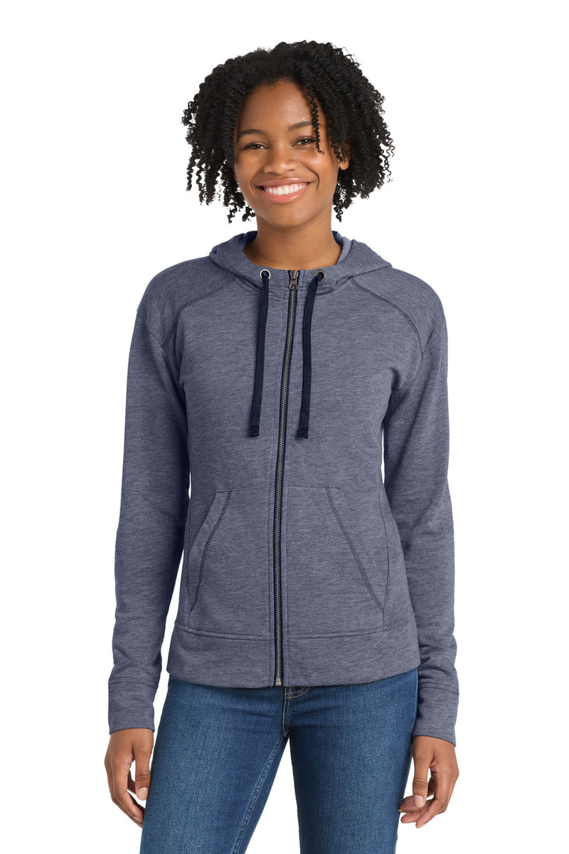 DRIEQUIP Women's Tri-Blend Fleece Full-Zip Hooded Jacket