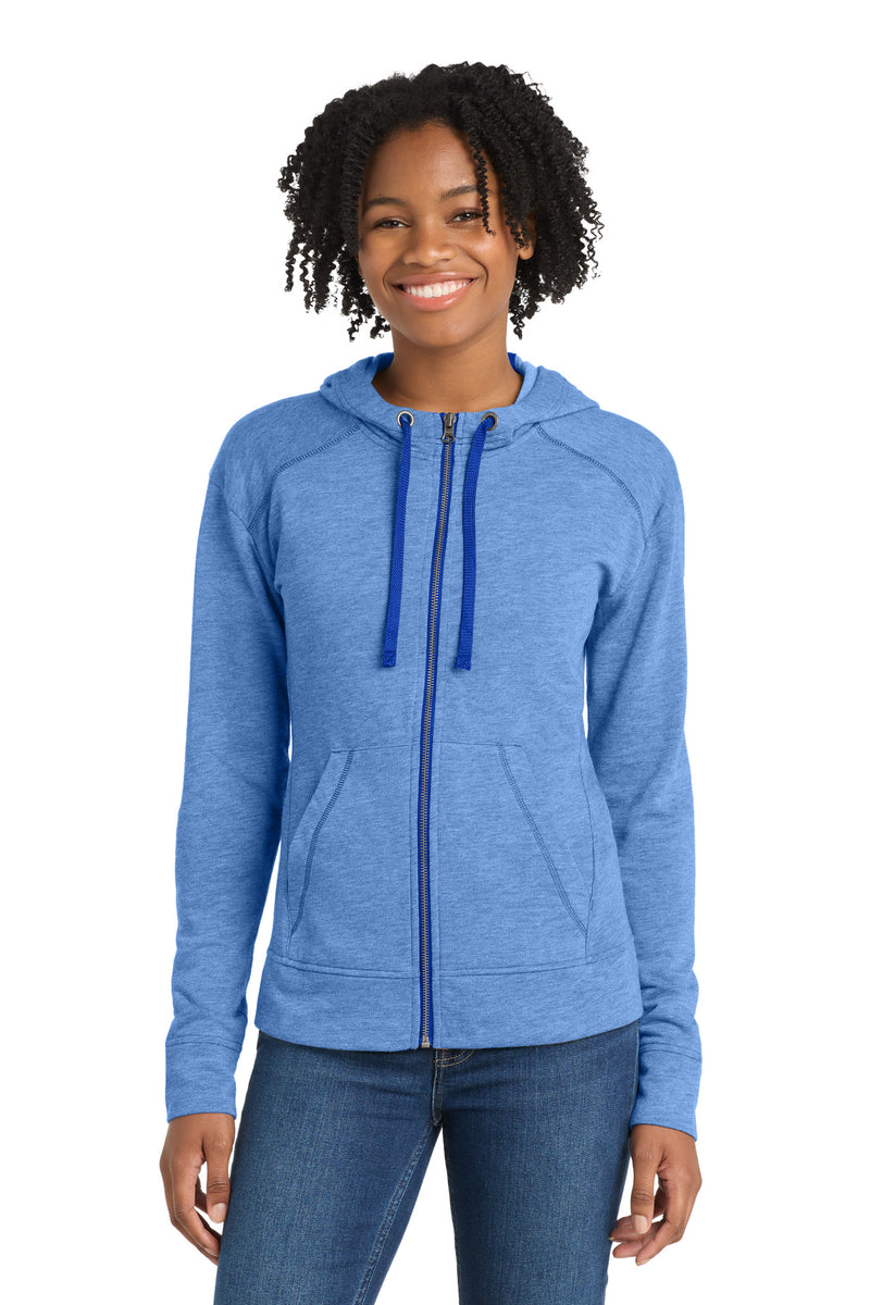 DRIEQUIP Women's Tri-Blend Fleece Full-Zip Hooded Jacket