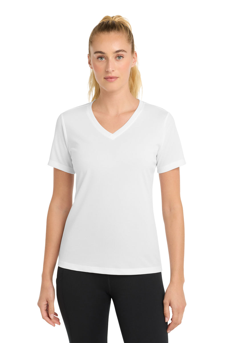 DRIEQUIP Women's Moisture Wicking RacerMesh V-Neck Tee
