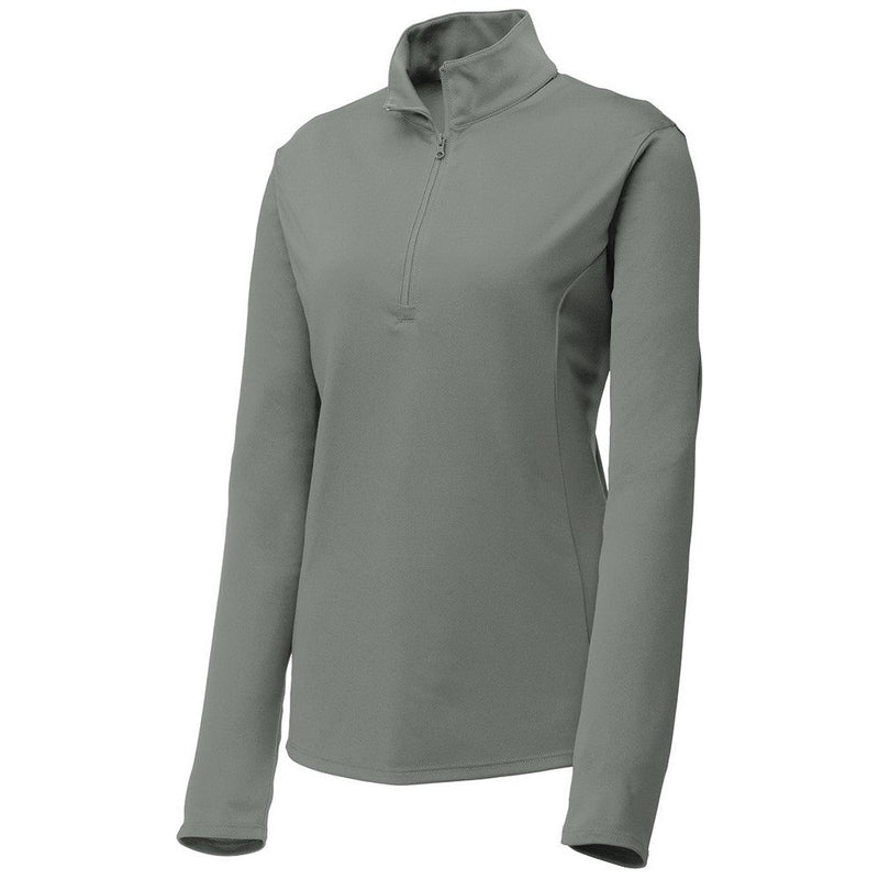 Grey Concrete Ladies Air Flow 1/4-Zip Pullover