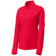 Red Ladies Air Flow 1/4-Zip Pullover