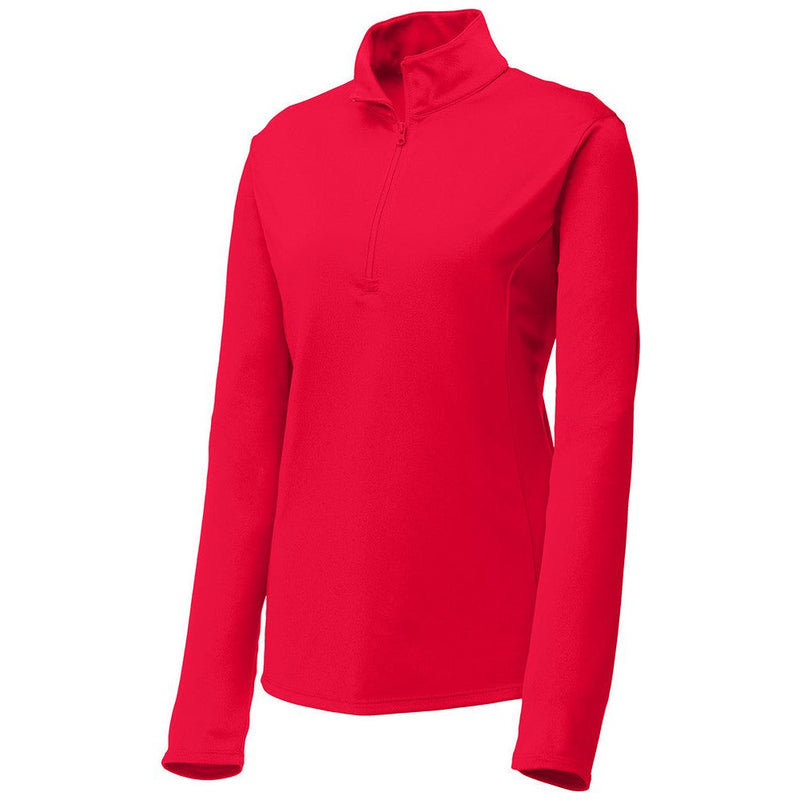 Red Ladies Air Flow 1/4-Zip Pullover