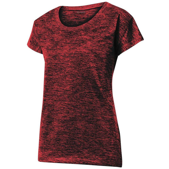 Deep Red Electric Moisture Wicking 4.1oz Workout Shirt