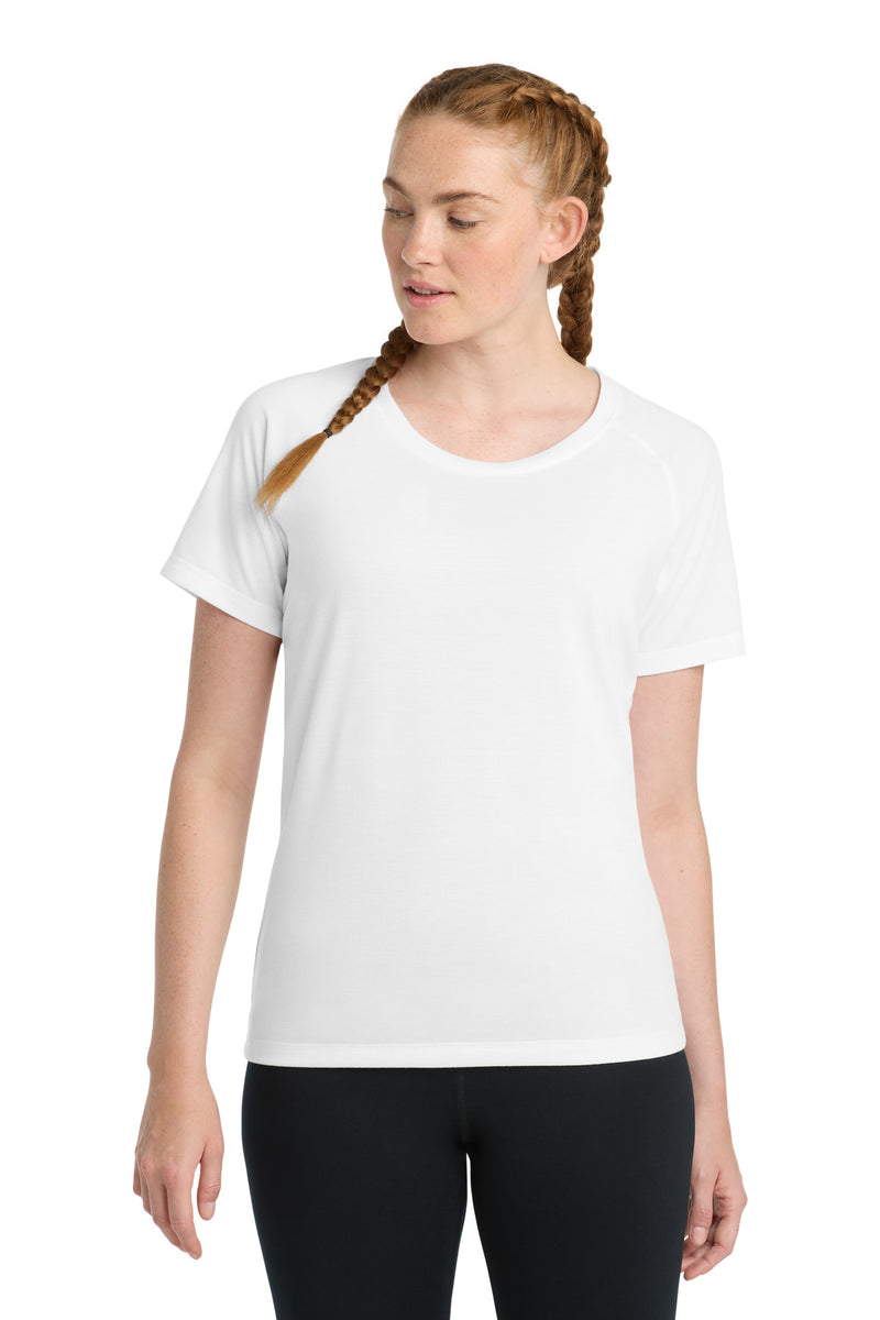 DRIEQUIP Women's Tri-Blend Raglan Tee with Moisture-Wicking Performance