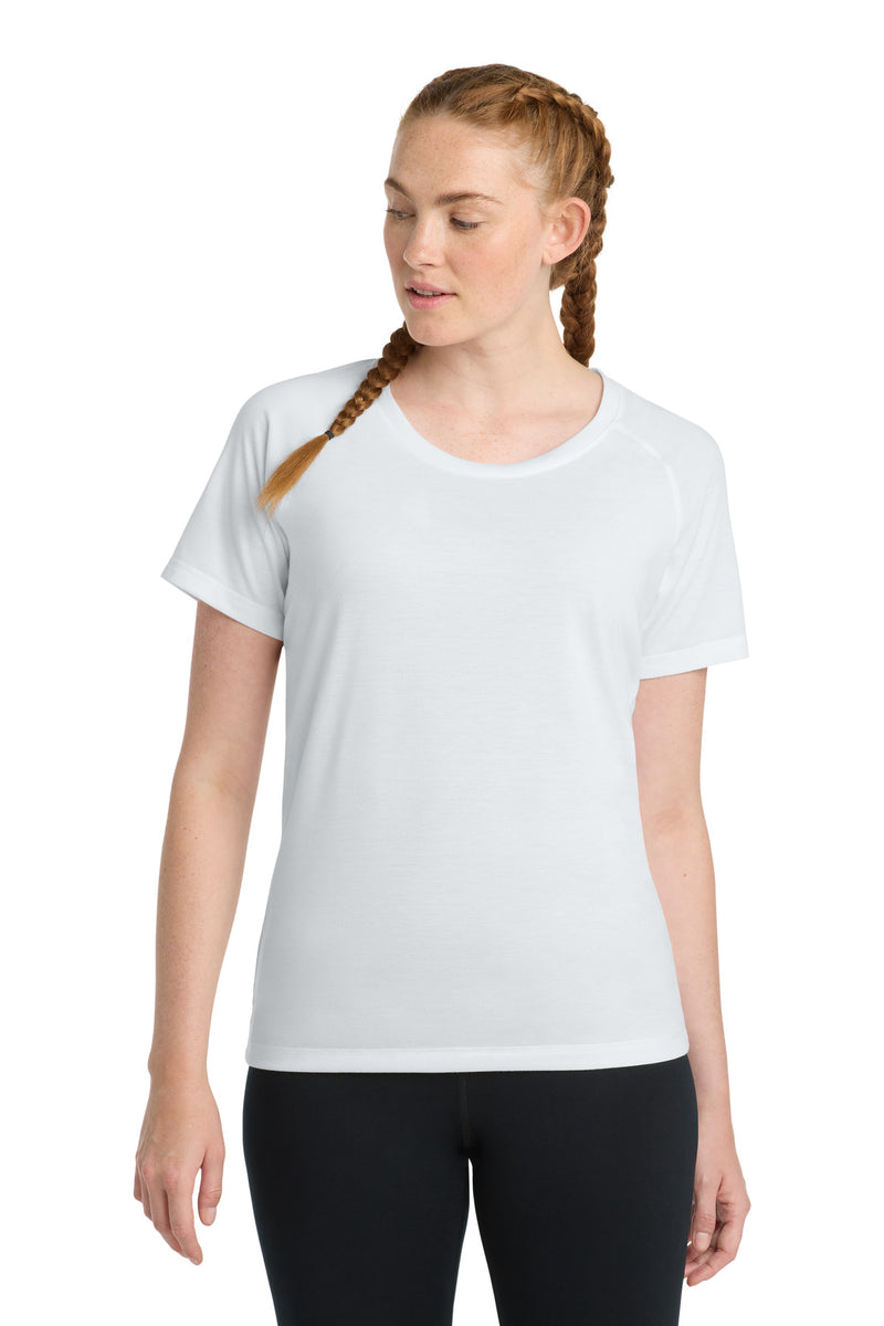DRIEQUIP Women's Tri-Blend Raglan Tee with Moisture-Wicking Performance