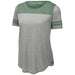 Forest Green/Light Grey Heather Tri Blend Fan Tee