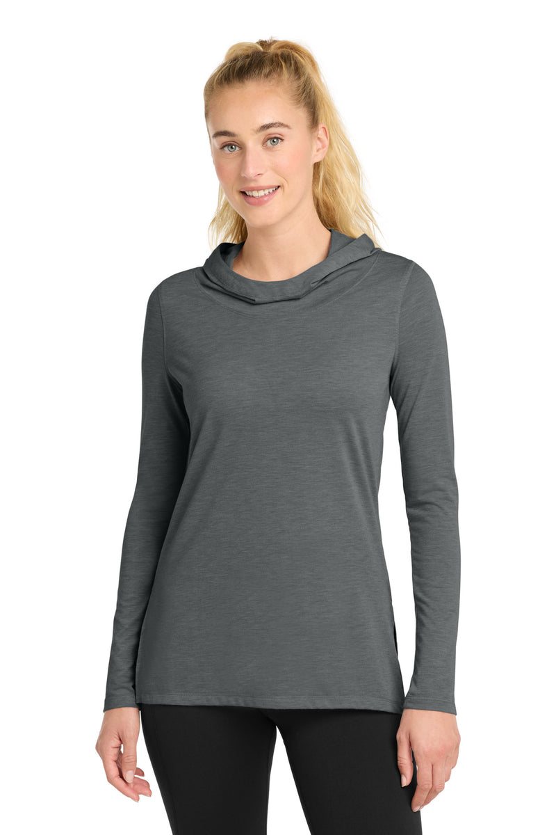 DRIEQUIP Women's Tri-Blend Wicking Long Sleeve Hoodie