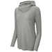 Light Grey Heather Long Sleeve Hoodie – Experience optimal comfort during workouts and casual outings.