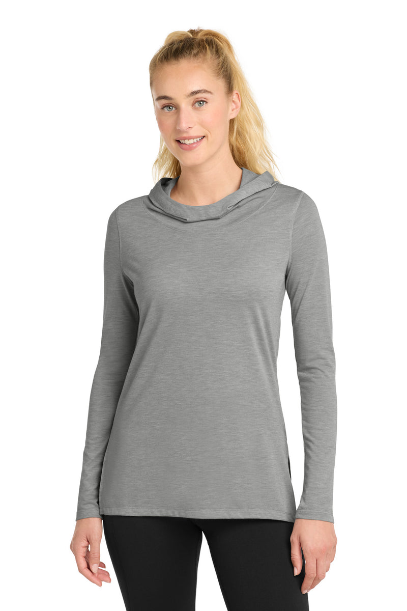 DRIEQUIP Women's Tri-Blend Wicking Long Sleeve Hoodie