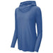 Royal Heather Tri-Blend Wicking Hoodie – Elevate your activewear with style and functionality.