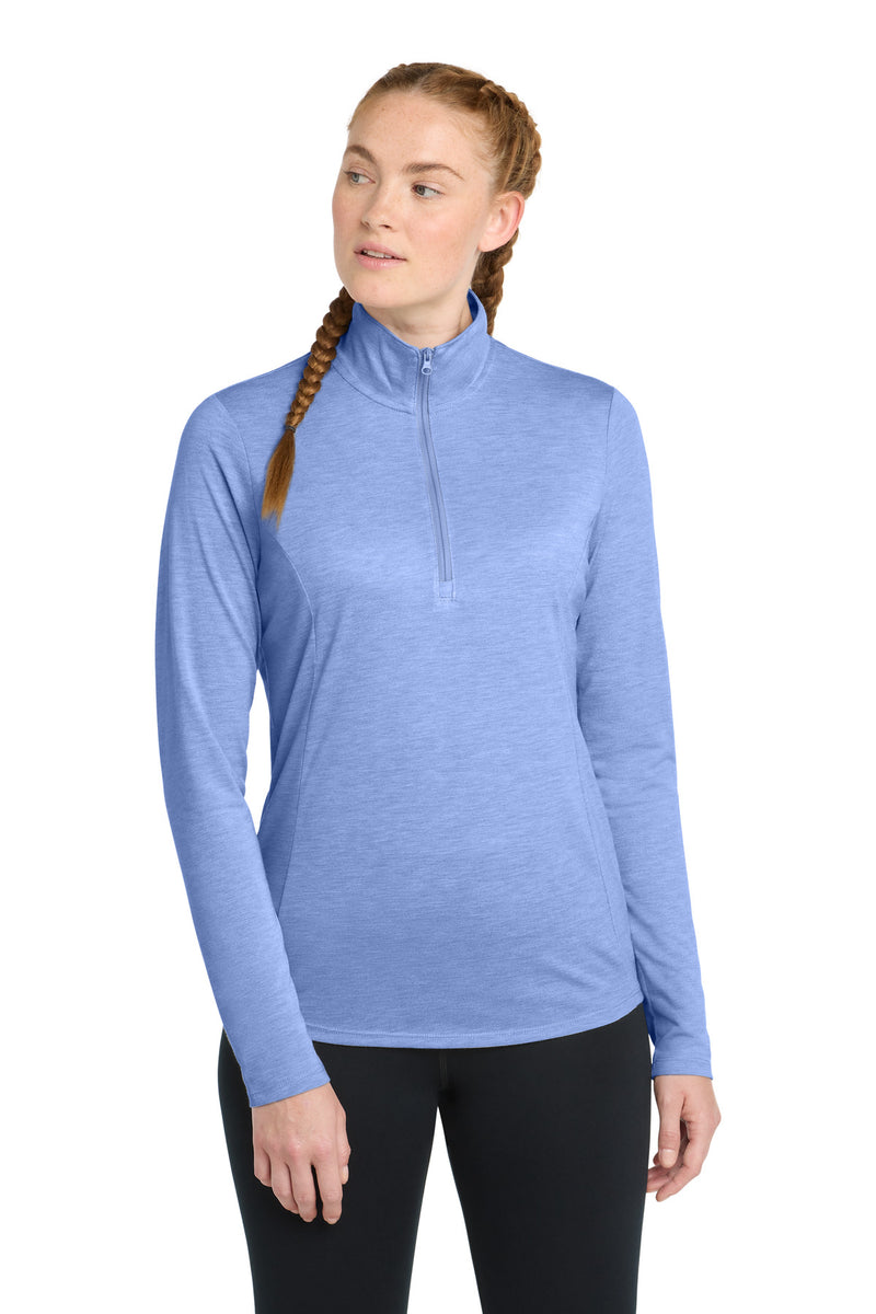 DRIEQUIP Women's Tri-Blend Wicking 1/4-Zip Pullover
