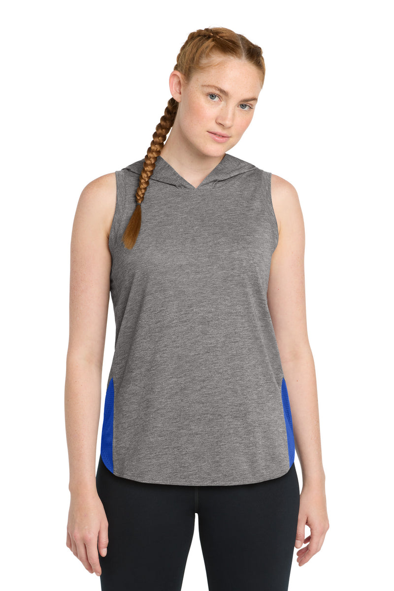 DRIEQUIP Women's Moisture Wicking Tri-Blend Wicking Draft Hoodie Tank