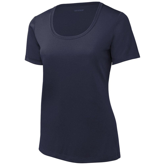 Navy Scoop Neck Tee