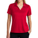 Women's UV Resistant Honeycomb Texture Polo in Red – bold and vibrant for a confident appearance.