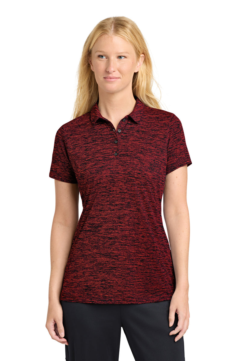 DRIEQUIP Women's Moisture Wicking Electric Heather Polo L