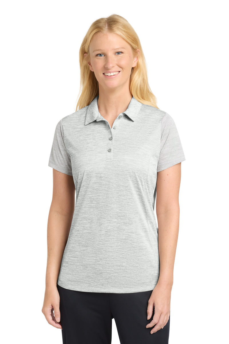 DRIEQUIP Women's Moisture Wicking Electric Heather Polo L