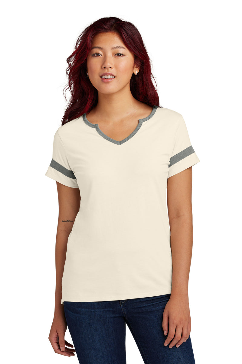 DRIEQUIP Women's Halftime Notch Neck Tee L