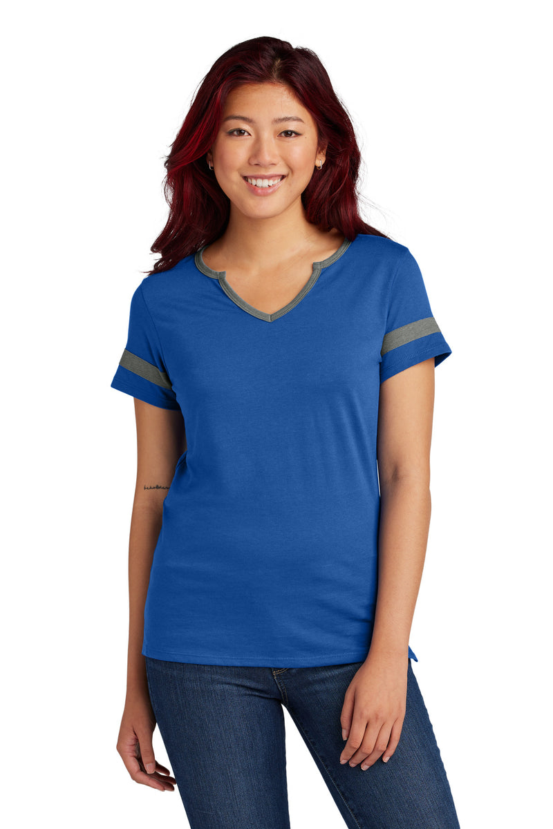 DRIEQUIP Women's Halftime Notch Neck Tee L