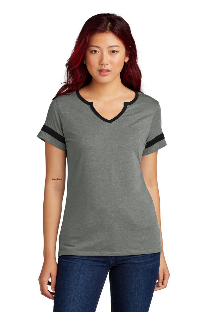 DRIEQUIP Women's Halftime Notch Neck Tee L