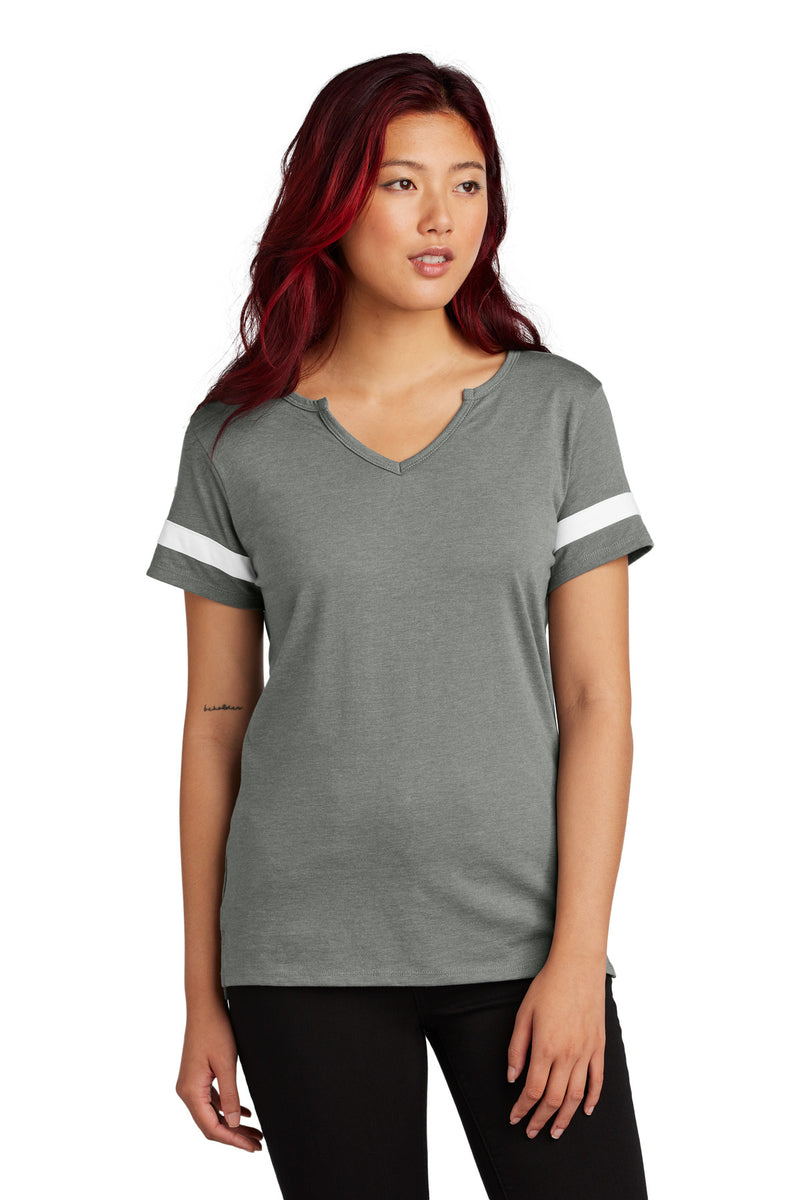 DRIEQUIP Women's Halftime Notch Neck Tee L