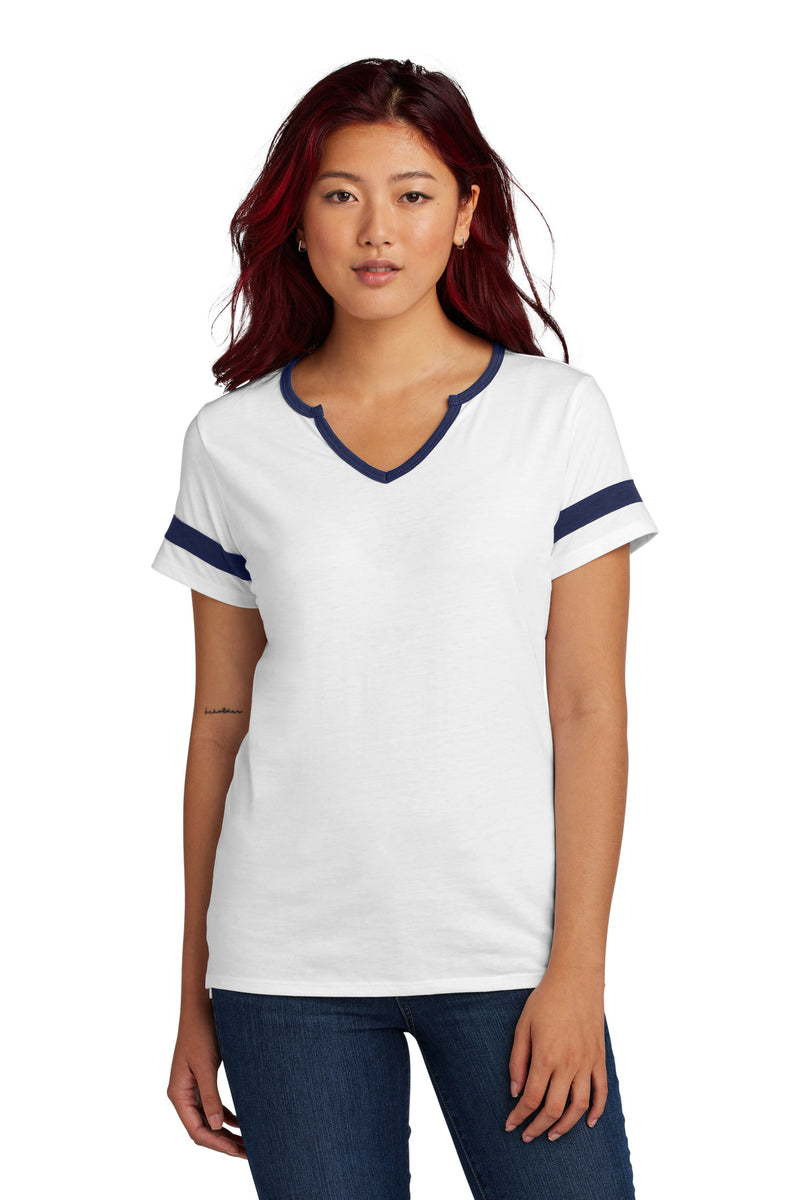 DRIEQUIP Women's Halftime Notch Neck Tee L