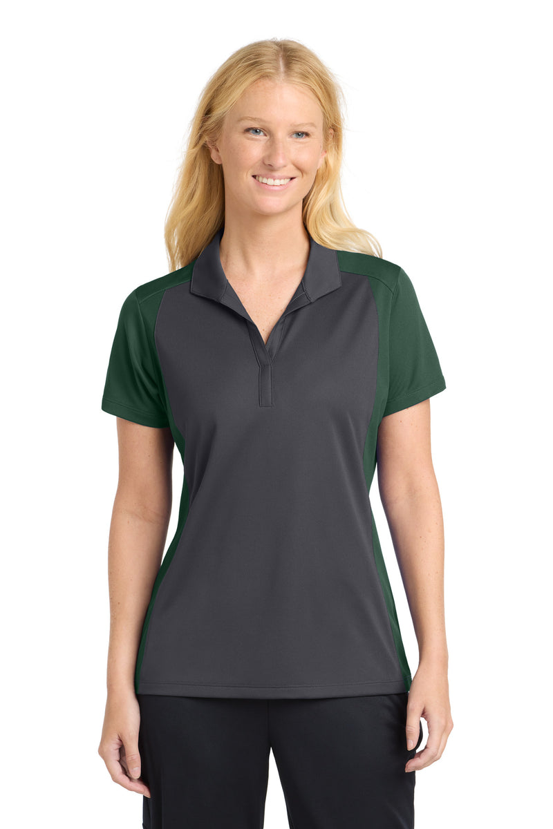 DRIEQUIP Women's Colorblock Micropique Sport-Wick ® Polo L