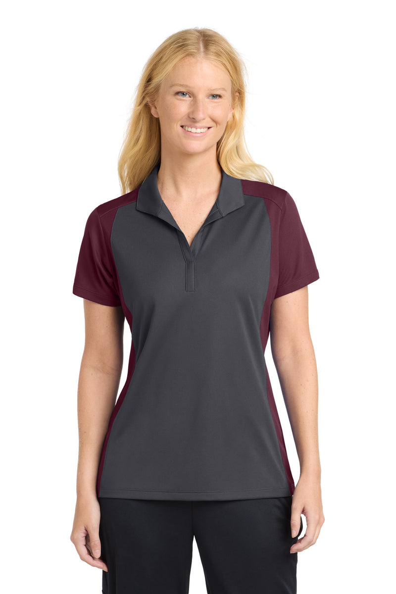 DRIEQUIP Women's Colorblock Micropique Sport-Wick ® Polo L