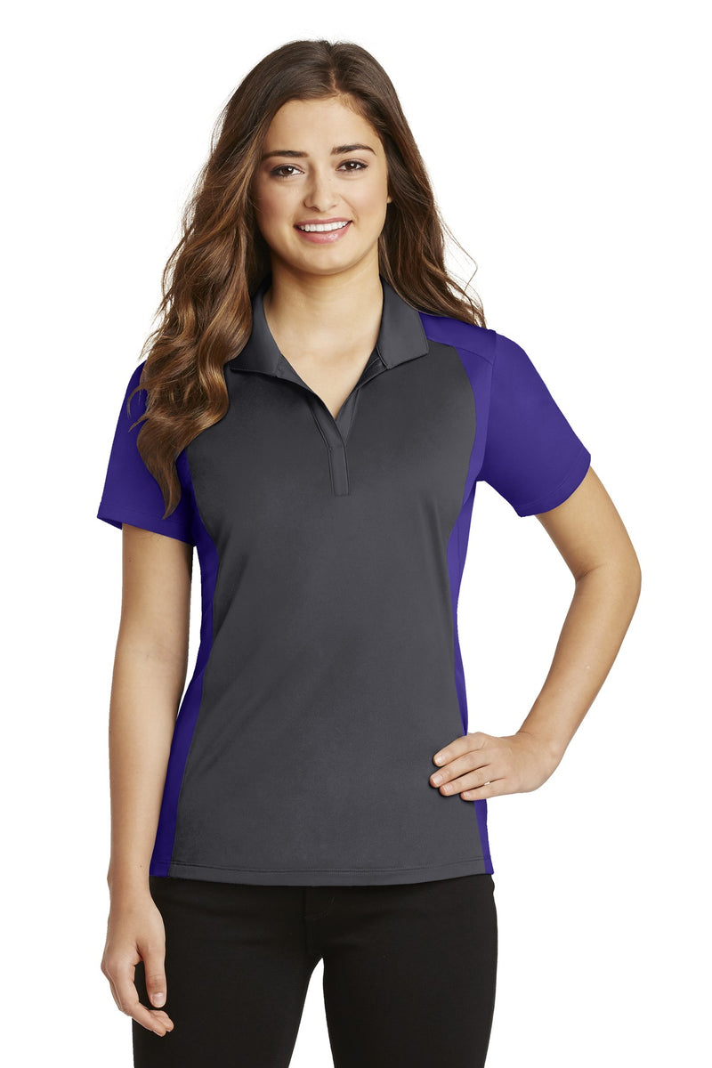 DRIEQUIP Women's Colorblock Micropique Sport-Wick ® Polo. L