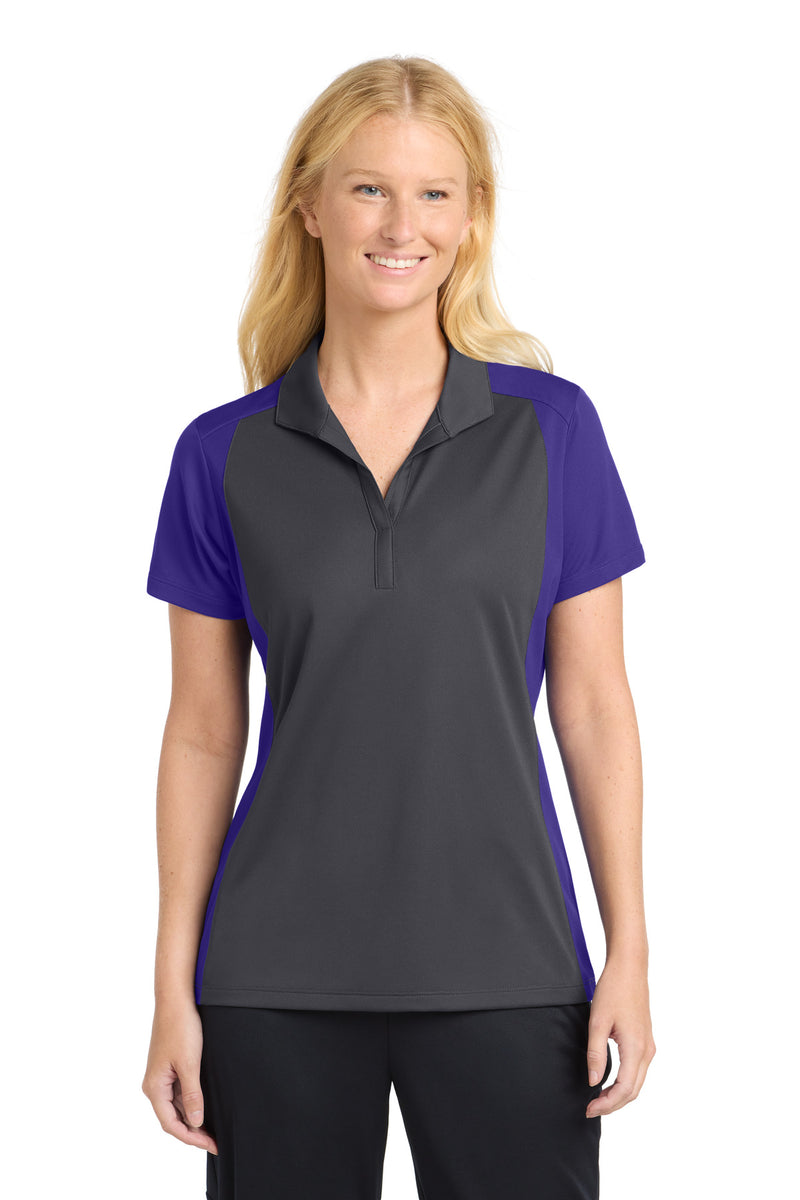 DRIEQUIP Women's Colorblock Micropique Sport-Wick ® Polo L