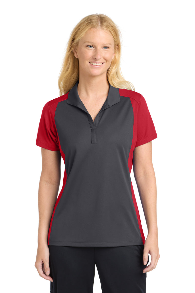 DRIEQUIP Women's Colorblock Micropique Sport-Wick ® Polo L