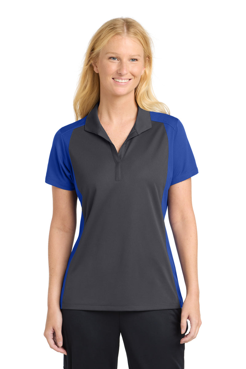 DRIEQUIP Women's Colorblock Micropique Sport-Wick ® Polo L