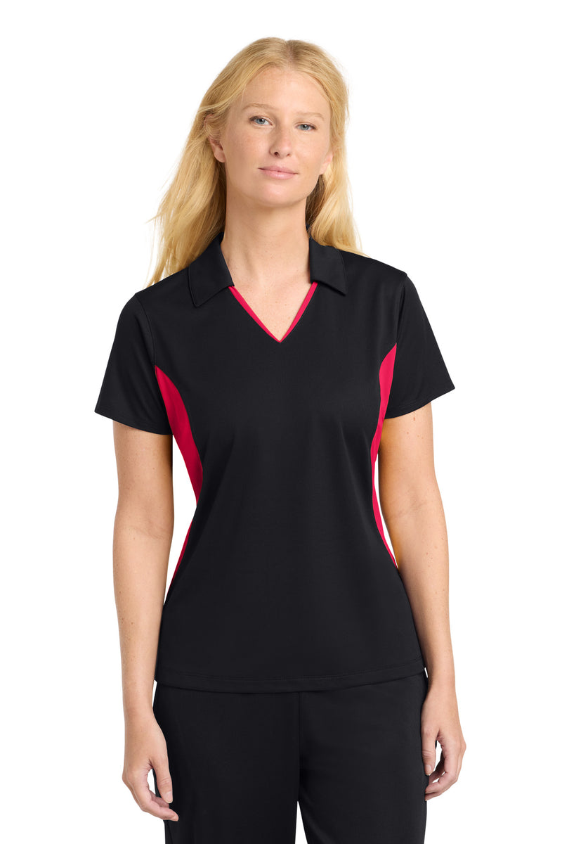DRIEQUIP Women's Side Blocked Micropique Sport-Wick ® Polo. L