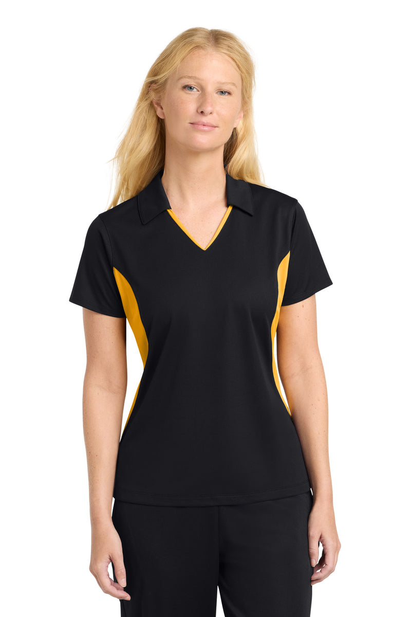 DRIEQUIP Women's Side Blocked Micropique Sport-Wick ® Polo. L