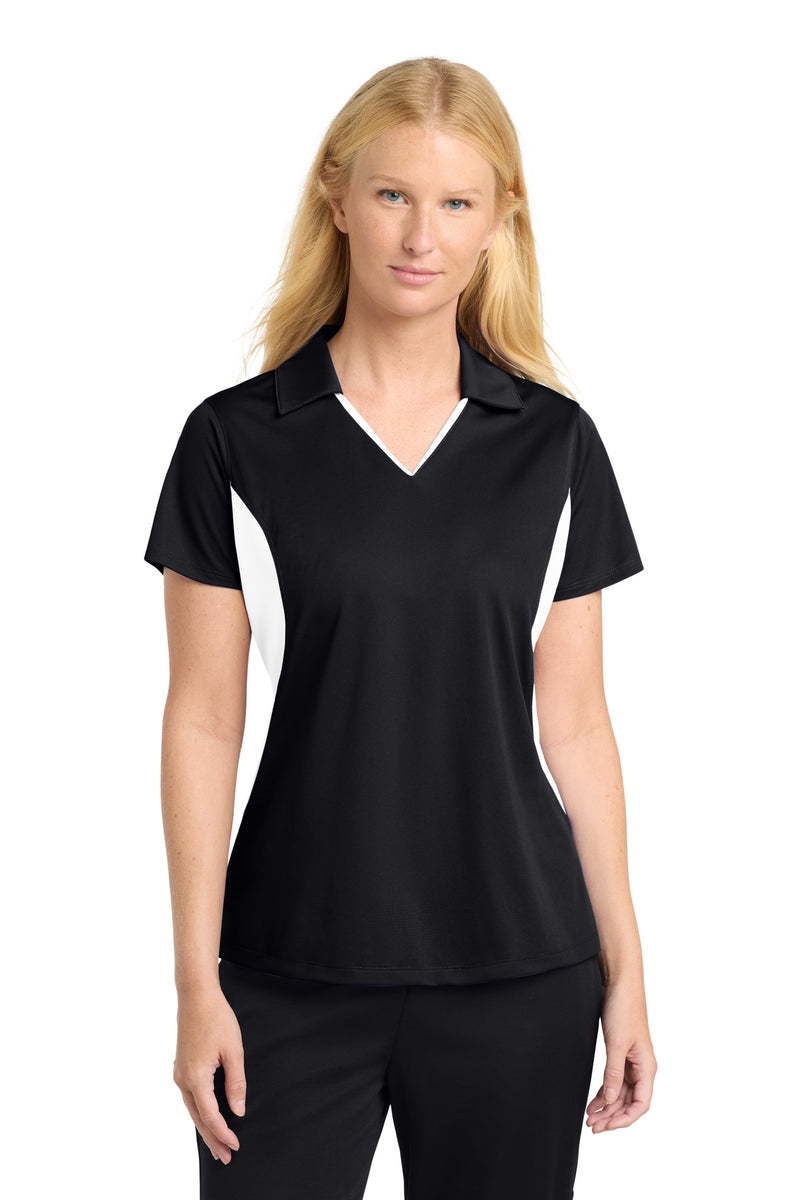 DRIEQUIP Women's Side Blocked Micropique Sport-Wick ® Polo. L