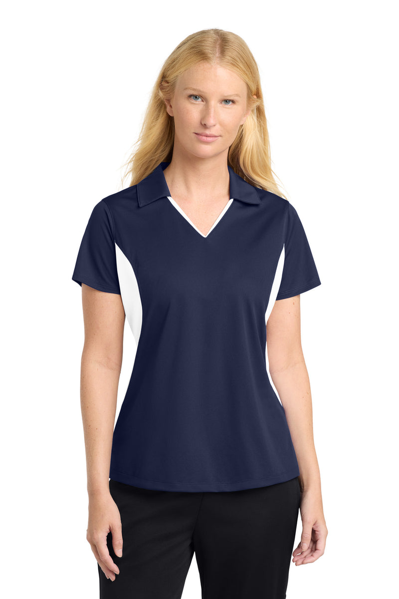 DRIEQUIP Women's Side Blocked Micropique Sport-Wick ® Polo. L