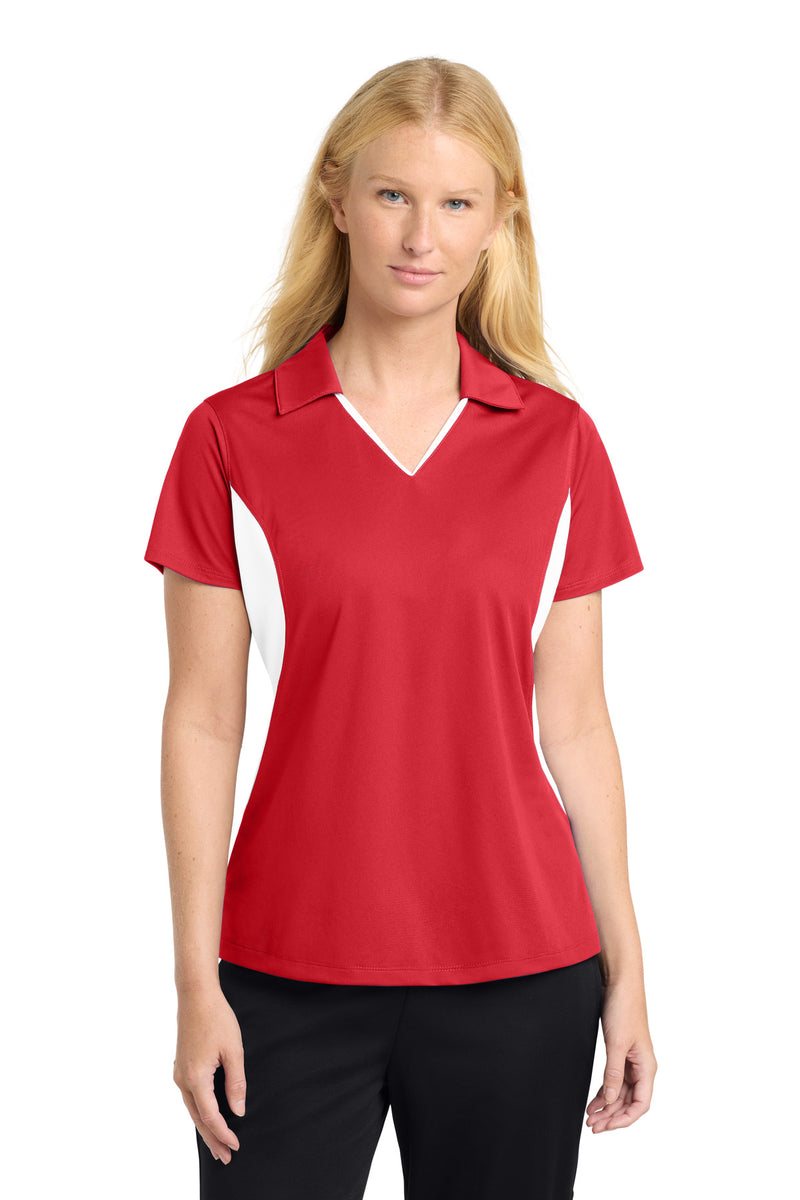 DRIEQUIP Women's Side Blocked Micropique Sport-Wick ® Polo L