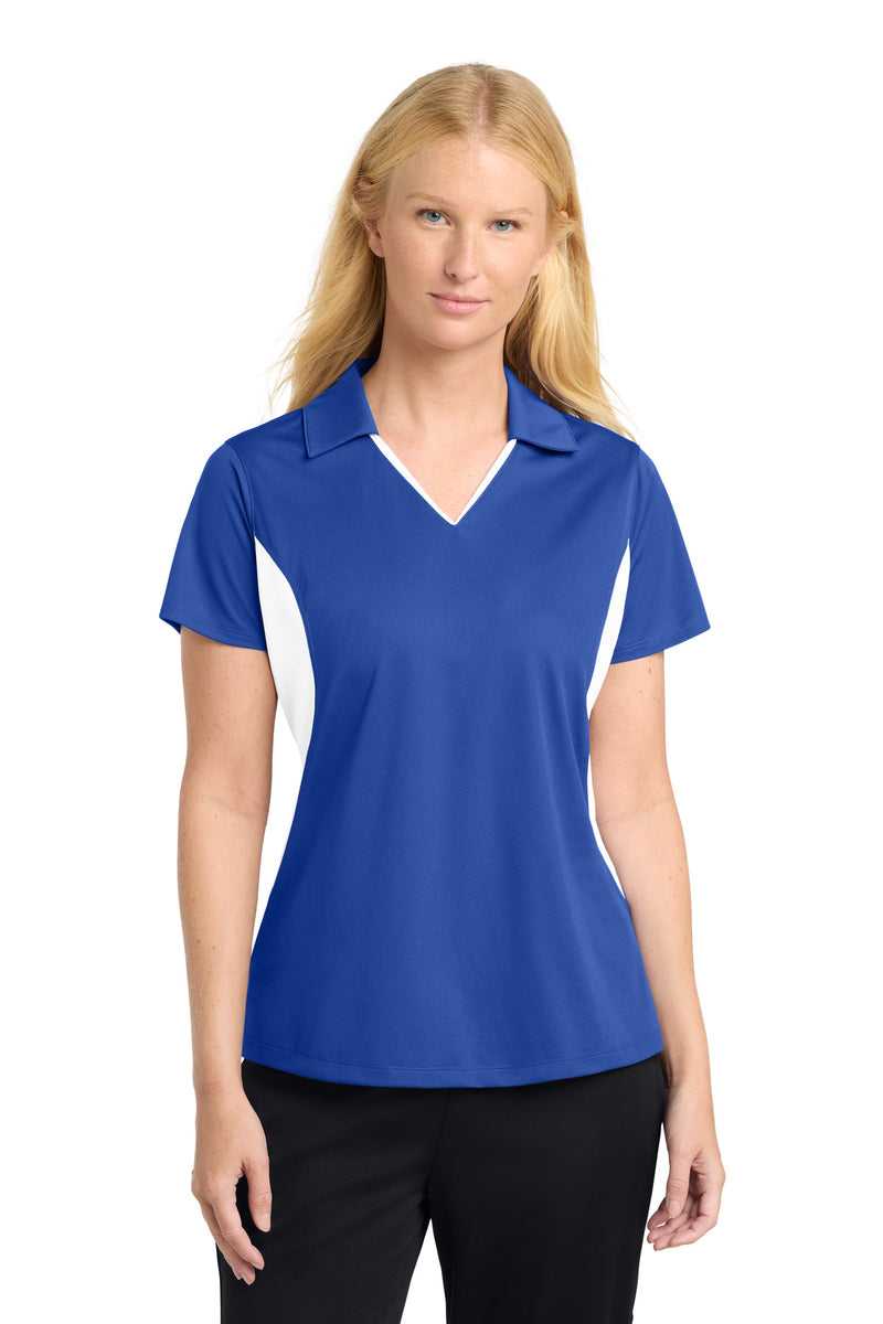 DRIEQUIP Women's Side Blocked Micropique Sport-Wick ® Polo. L