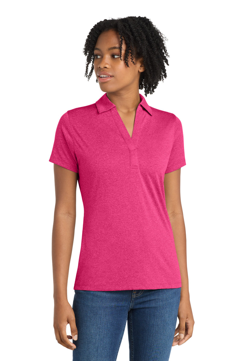 DRIEQUIP Women's Heather Contender Polo L