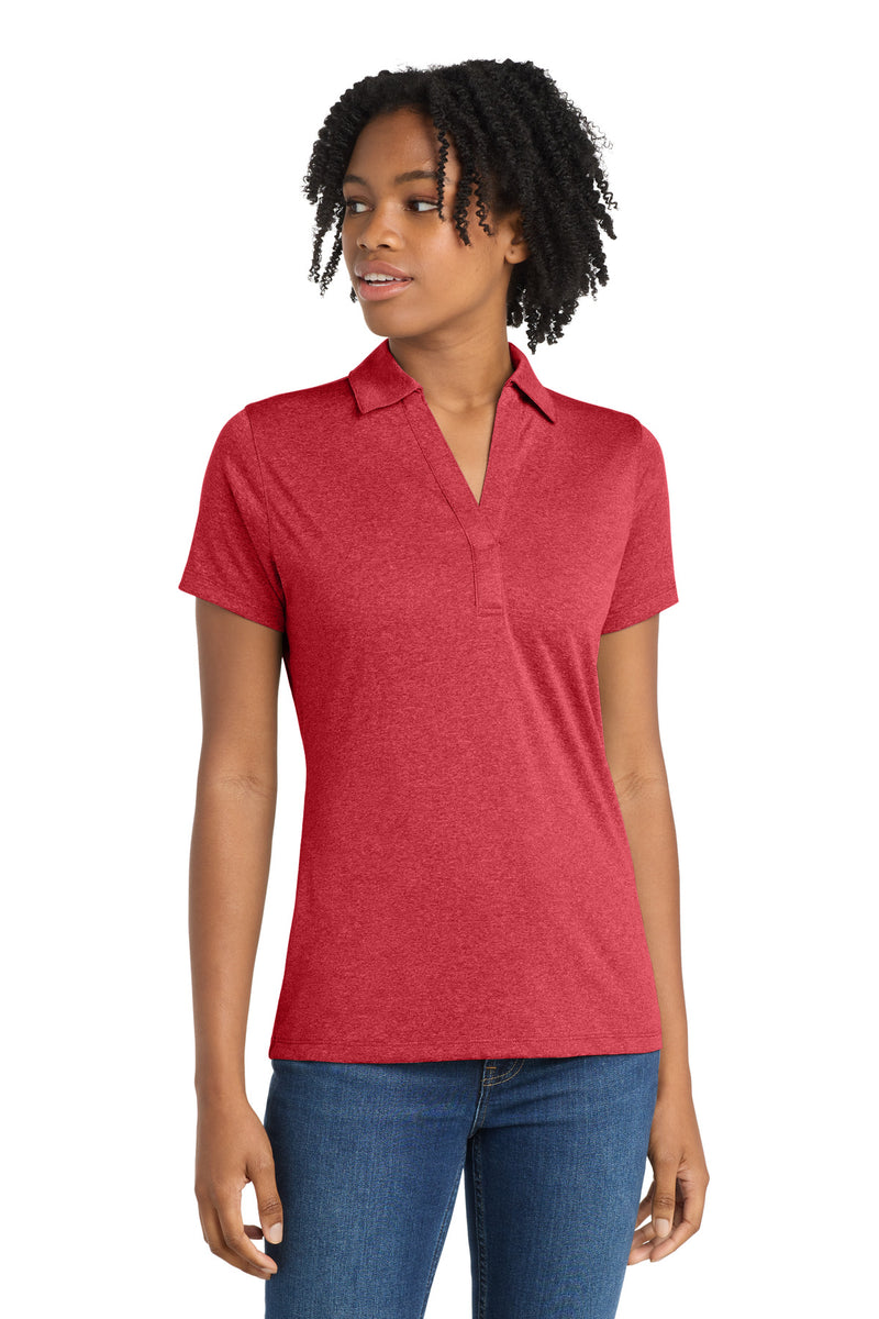 DRIEQUIP Women's Heather Contender Polo L