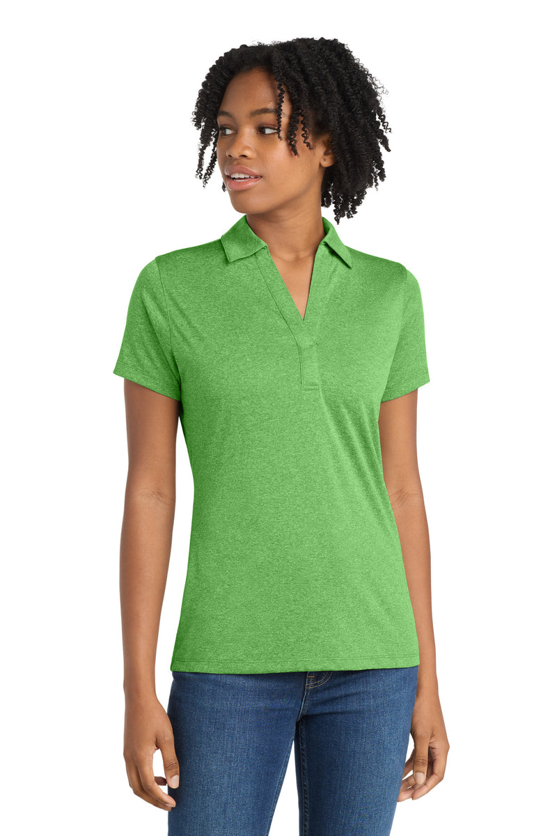 DRIEQUIP Women's Heather Contender Polo L