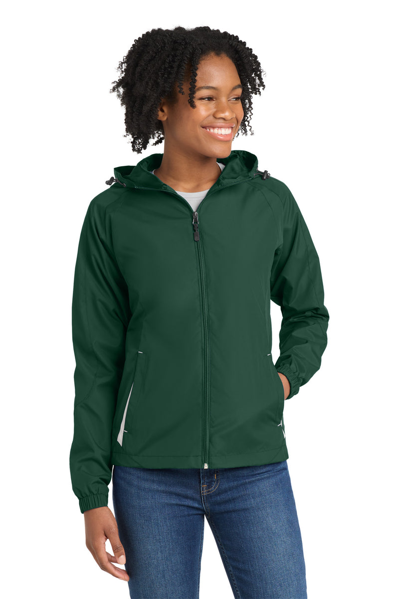 DRIEQUIP Women's Colorblock Hooded Raglan Jacket. L