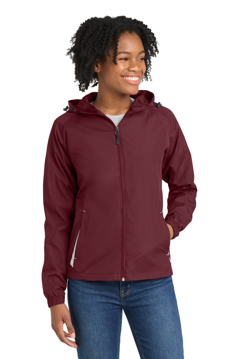 DRIEQUIP Women's Colorblock Hooded Raglan Jacket L