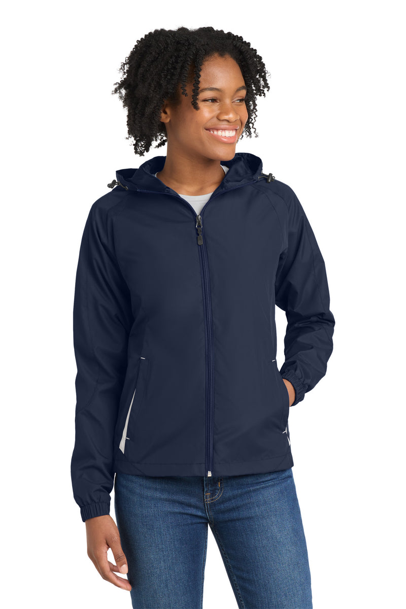 DRIEQUIP Women's Colorblock Hooded Raglan Jacket. L