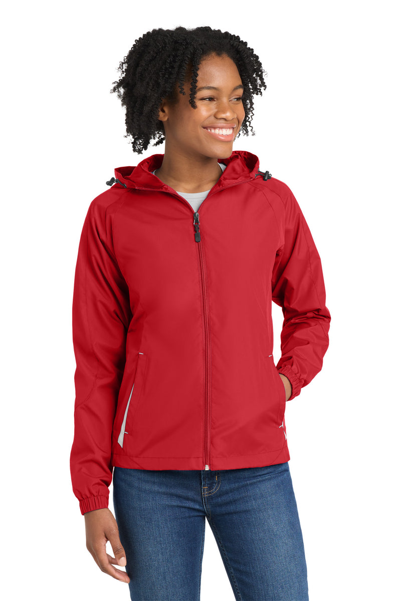 DRIEQUIP Women's Colorblock Hooded Raglan Jacket. L