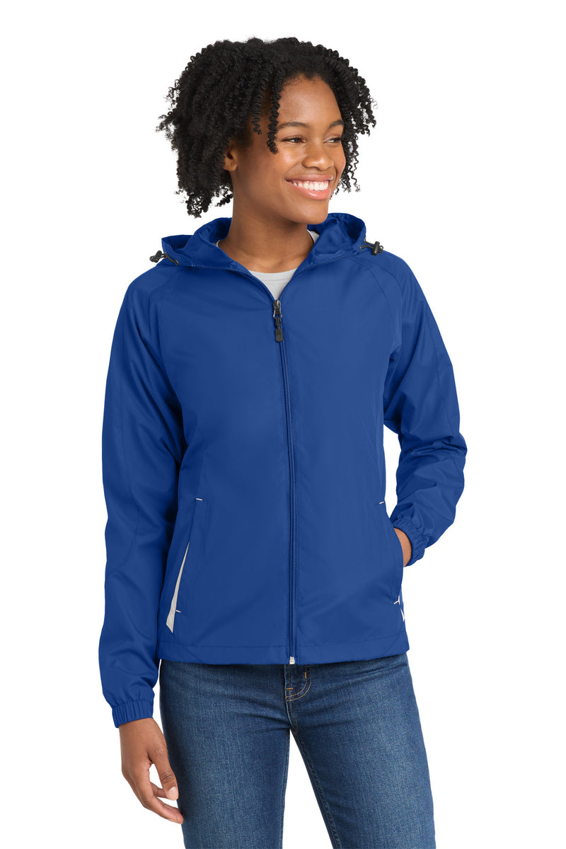 DRIEQUIP Women's Colorblock Hooded Raglan Jacket. L