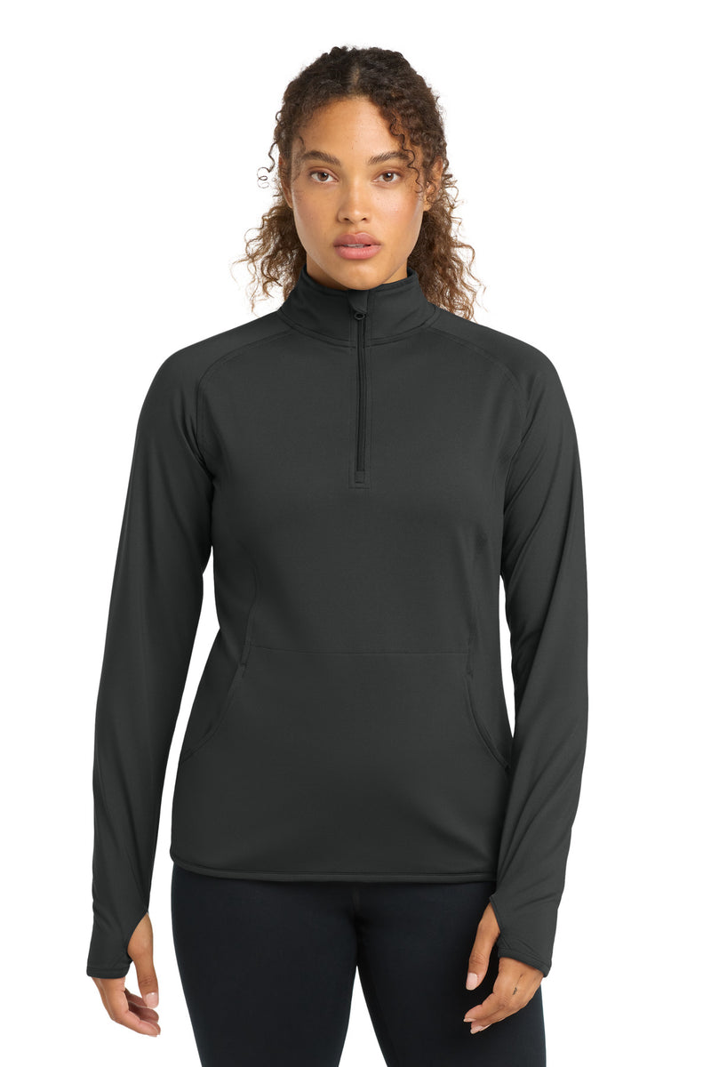 DRIEQUIP Women's Stretch 1/4-Zip Pullover with Thumbholes