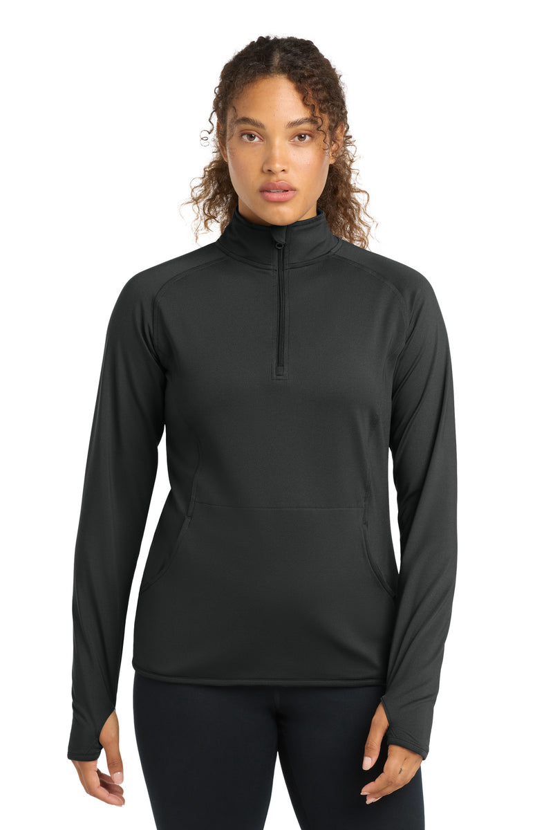DRIEQUIP Women's Stretch 1/4-Zip Pullover with Thumbholes