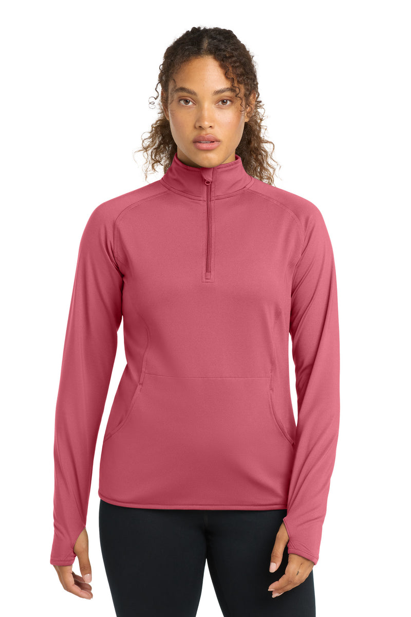 DRIEQUIP Women's Stretch 1/4-Zip Pullover with Thumbholes
